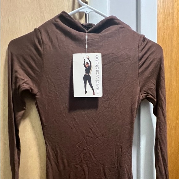 Naked Wardrobe NW Long Sleeve
Dress
CHOCOLATE, Size X-Small - Picture 2 of 2